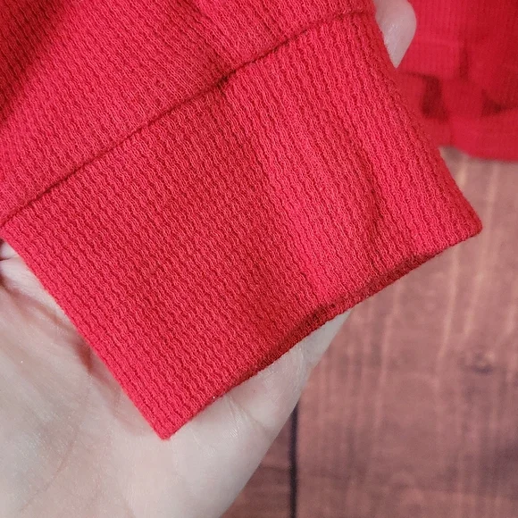 VS PINK Ribbed Longsleeve Top Red Size M - Picture 10 of 12